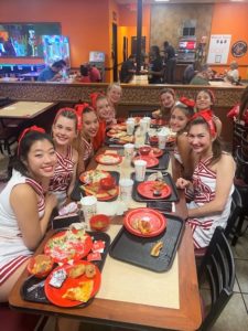 Katy High School Cheerleaders at Cici's Pizza Katy Texas